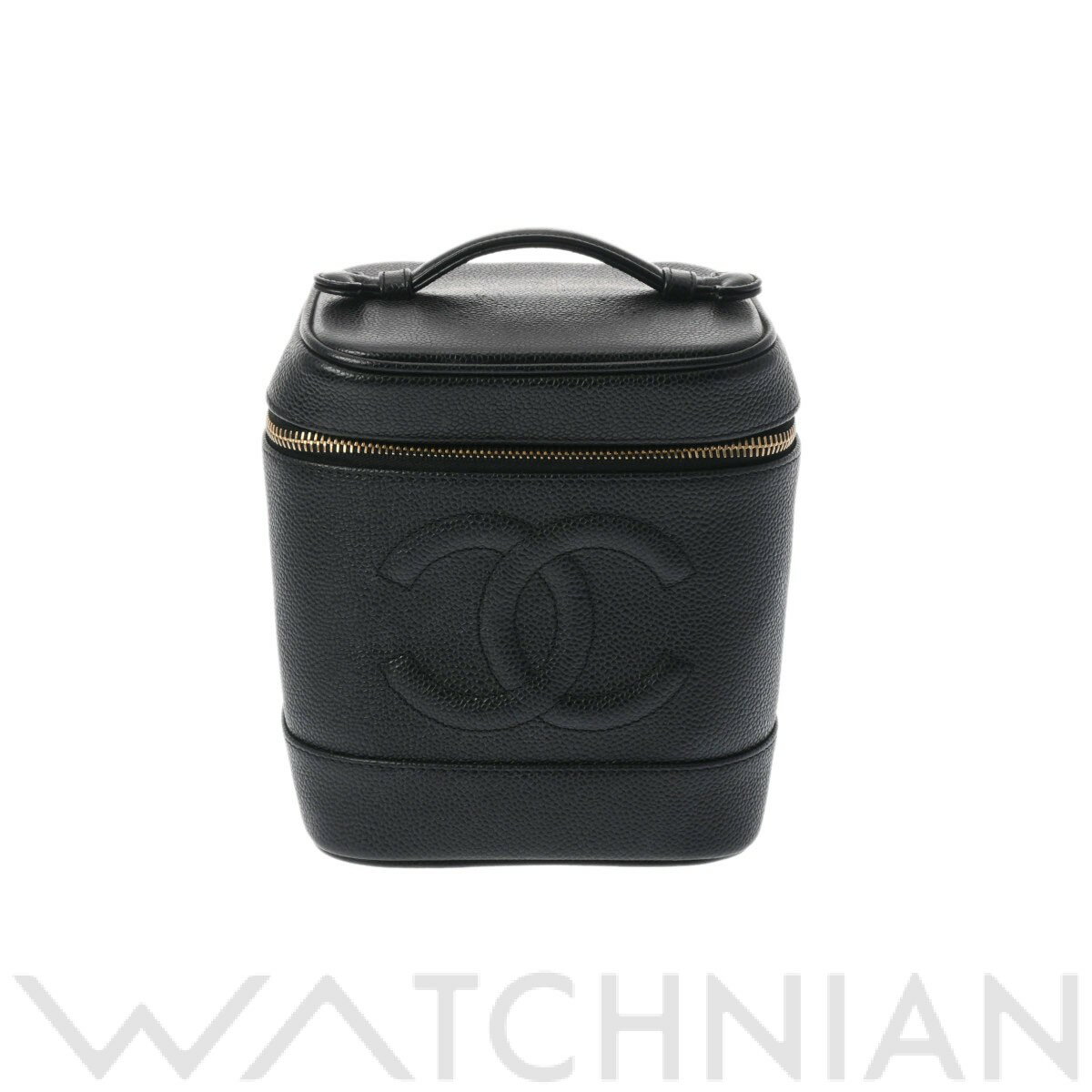 【3種選べるクーポン＆P2倍 1/25】【ローン60回払い無金利】【中古】 シャネル CHANEL バニティ ブラック/ゴールド金具 A01998 キャビアスキン レディース ハンドバッグ chanel シャネル バッグ バック ブランドのサムネイル