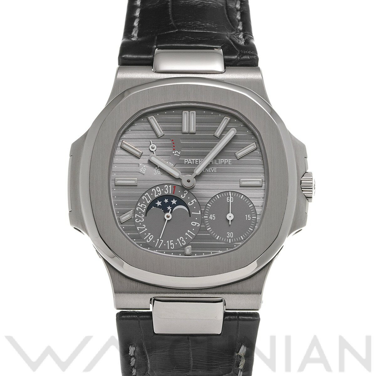 【4種選べるクーポン＆P2倍 5/10】【ローン60回払い無金利】【中古】 パテック フィリップ PATEK PHILIPPE ノーチラス ムーンフェイズ 5712G-001 スレート メンズ 腕時計 パテック フィリップ 時計 高級腕時計 ブランド 1