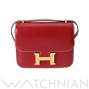 【〜5/3 最大3万円クーポン】エルメス HERMES コンスタンス ミニ 18 ルージュ系 ボックスカーフ レディース ショルダーバッグ エルメス ショルダー...