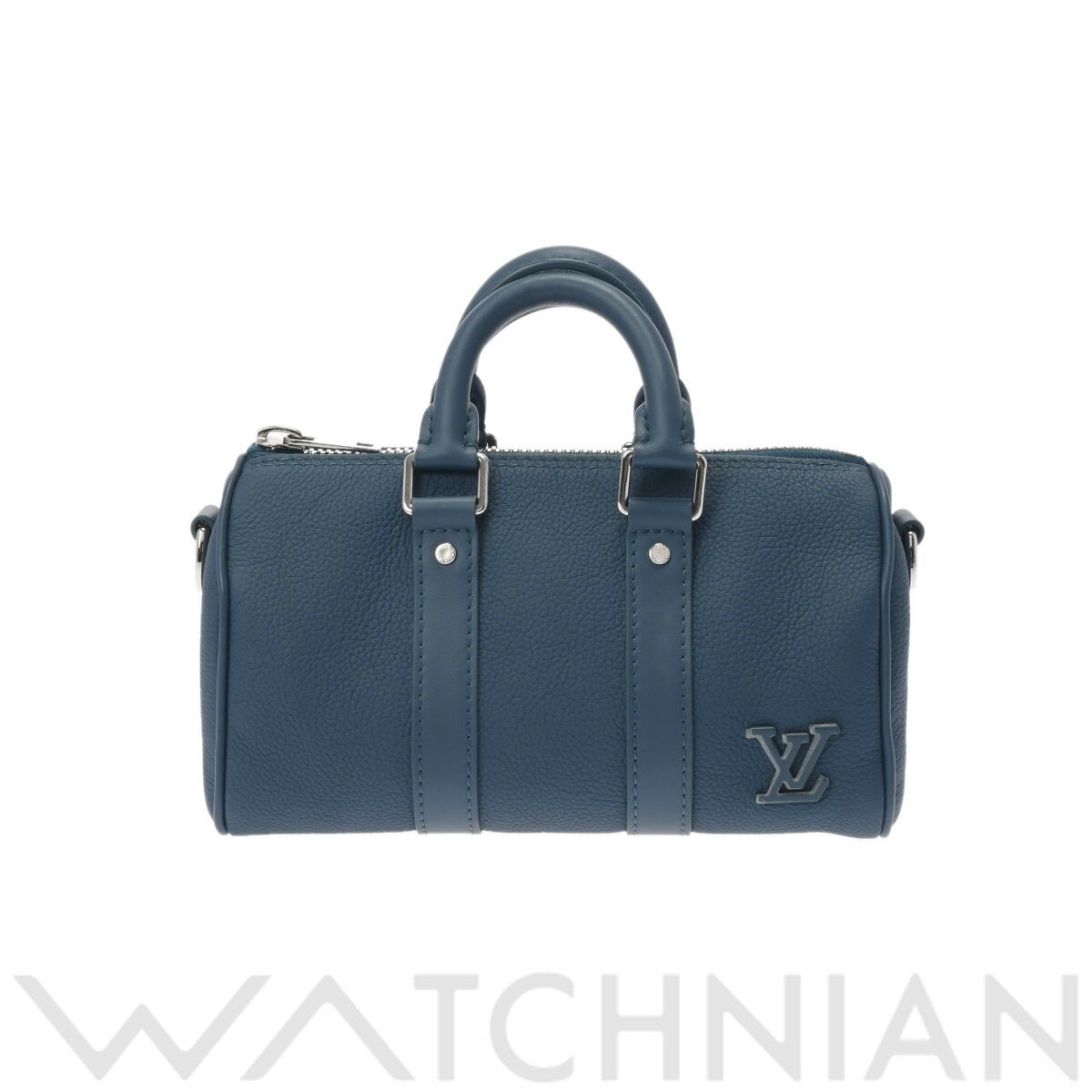 【4種選べるクーポン＆P2倍 5/15】【ローン60回払い無金利】【未使用】 ルイ ヴィトン LOUIS VUITTON アエログラム キーポル XS 2WAY ブルー M81003 レザー ユニセックス ハンドバッグ ヴィトンバッグ バック ブランド