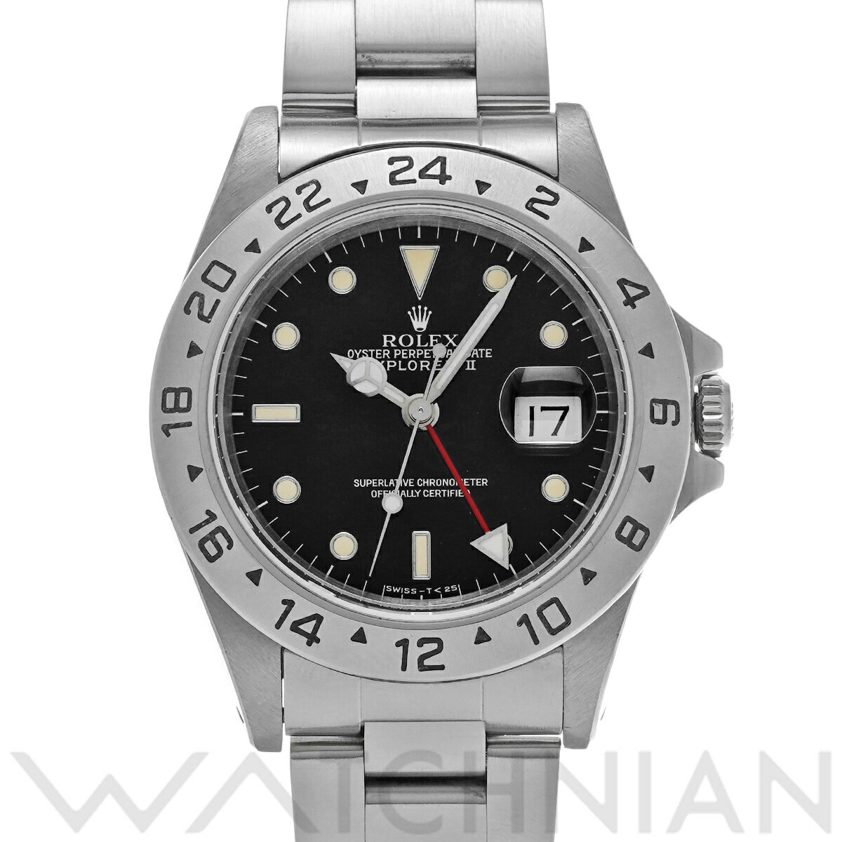 【4種選べるクーポン】【ローン60回払い無金利】【中古】 ロレックス ROLEX エクスプローラーII 16570 N番(1991年頃製造) ブラック メンズ 腕時計 ロレックス 時計 高級腕時計 ブランド