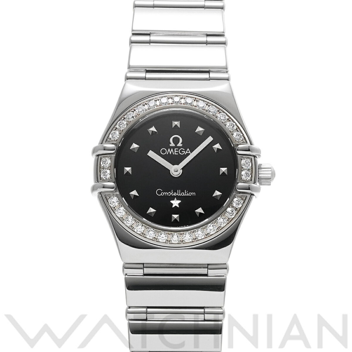 【ローン60回払い無金利】【中古】 オメガ OMEGA コンステレーション ミニ マイチョイス 1465.51 ブラック レディース 腕時計 オメガ 時計 高級腕時計 ブランド
