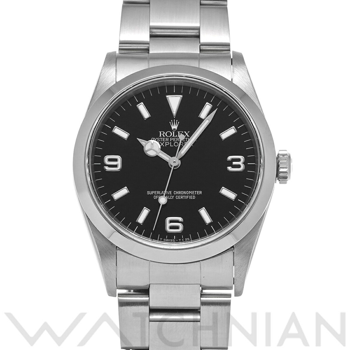 【4種選べるクーポン】【ローン60回払い無金利】【中古】 ロレックス ROLEX エクスプローラー 14270 T番(1996年頃製造) ブラック メンズ 腕時計 ロレックス 時計 高級腕時計 ブランド