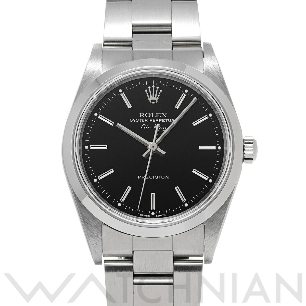 【4種選べるクーポン】【ローン60回払い無金利】【中古】 ロレックス ROLEX エアキング 14000M K番(2002年頃製造) ブラック メンズ 腕時計 ロレックス 時計 高級腕時計 ブランド
