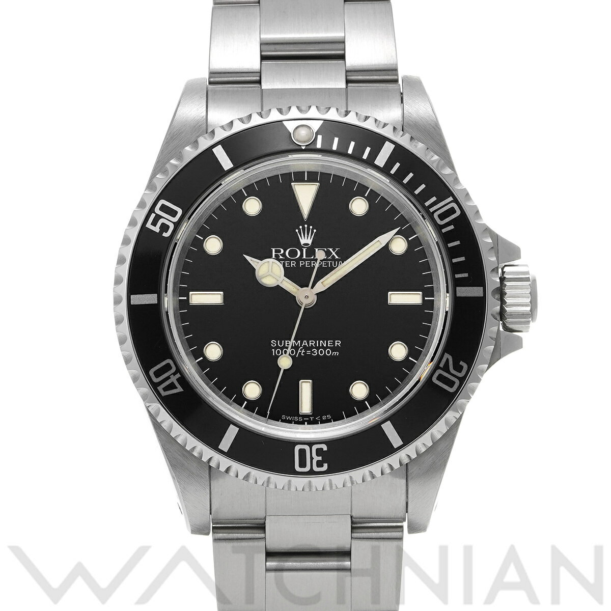 【全品ポイント2倍 5/30】【ローン60回払い無金利】【中古】 ロレックス ROLEX サブマリーナ 14060 W番(1995年頃製造) ブラック メンズ 腕時計 ロレックス 時計 高級腕時計 ブランド