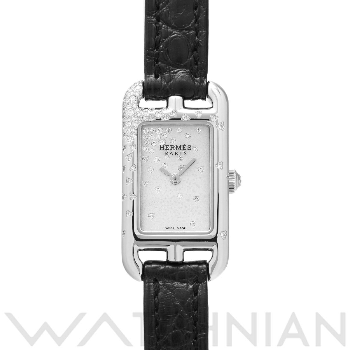 【4種選べるクーポン＆P2倍 4/25】【ローン60回払い無金利】【中古】 エルメス HERMES ナンタケット ミニ ジュテ・ドゥ・ディアマン NA2.131 シルバー/ダイヤモンド レディース 腕時計 エルメス 時計 高級腕時計 ブランドのサムネイル