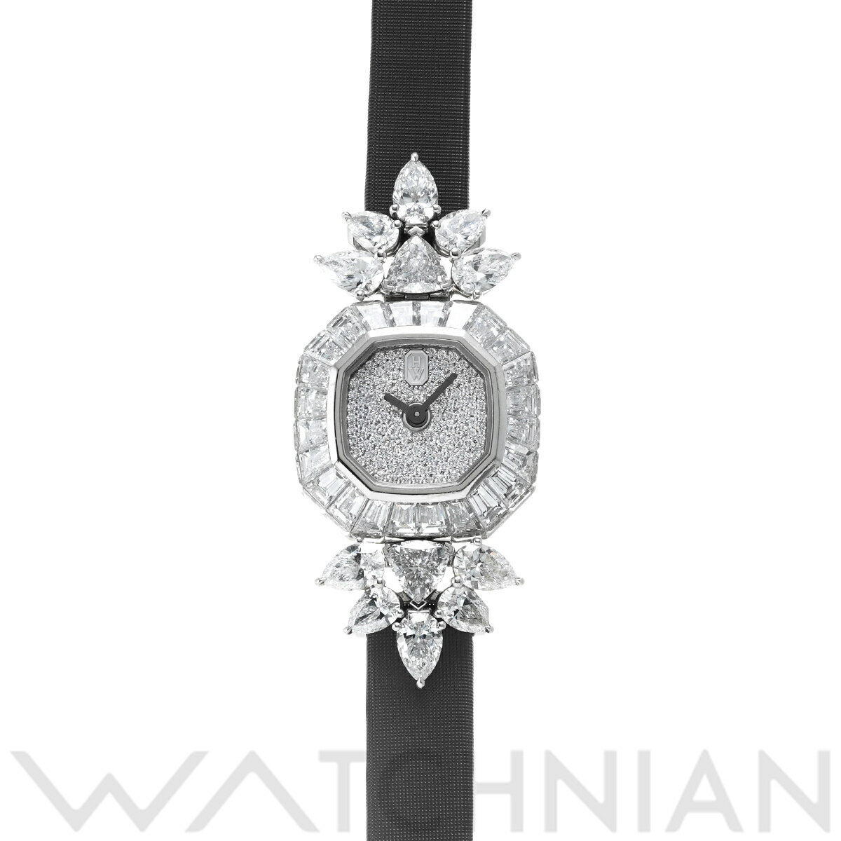 【4種選べるクーポン】【ローン60回払い無金利】【中古】 ハリー ウィンストン HARRY WINSTON プレシャス クラスター HJTQHM20PP006 ダイヤモンド レディース 腕時計 ハリー ウィンストン 時計 高級腕時計 ブランド