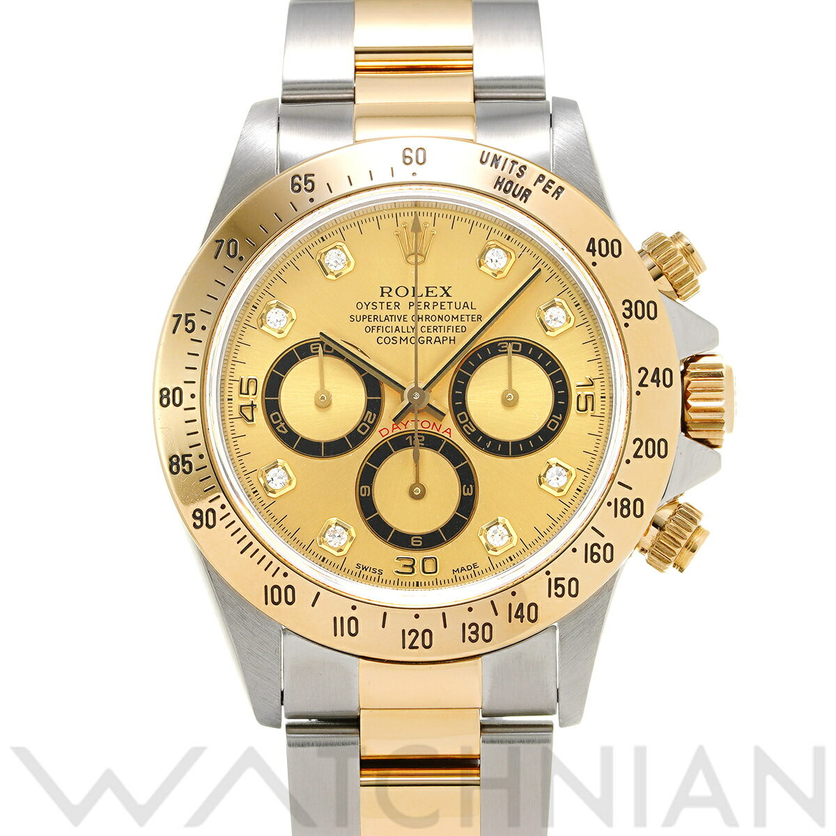 【全品ポイント2倍 5/30】【ローン60回払い無金利】【中古】 ロレックス ROLEX コスモグラフ デイトナ 16523G T番(1997年頃製造) シャンパン/ダイヤモンド メンズ 腕時計 ロレックス 時計 高級腕時計 ブランド