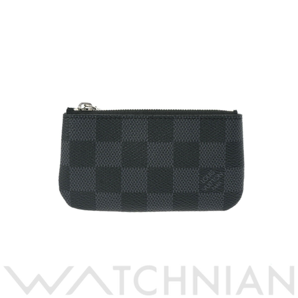 【4種選べるクーポン＆P2倍 5/15】【ローン60回払い無金利】【中古】 ルイ ヴィトン LOUIS VUITTON ダミエグラフィット ポシェット クレ 黒/グレー N60155 ダミエグラフィットキャンバス メンズ コインケース ルイ ヴィトン 財布 ブランド