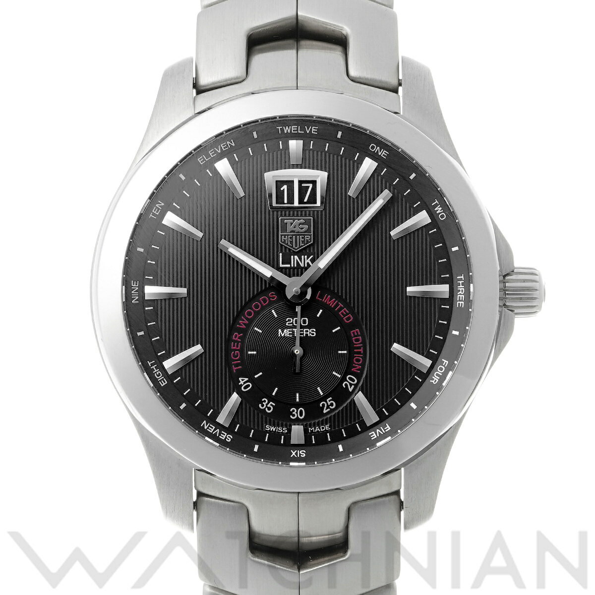 【4種選べるクーポン＆P2倍 5/15】【ローン60回払い無金利】【中古】 タグ ホイヤー TAG HEUER リンク クォーツ タイガー・ウッズ WJF1010.BA0592 ブラック メンズ 腕時計 タグ ホイヤー 時計 高級腕時計 ブランド