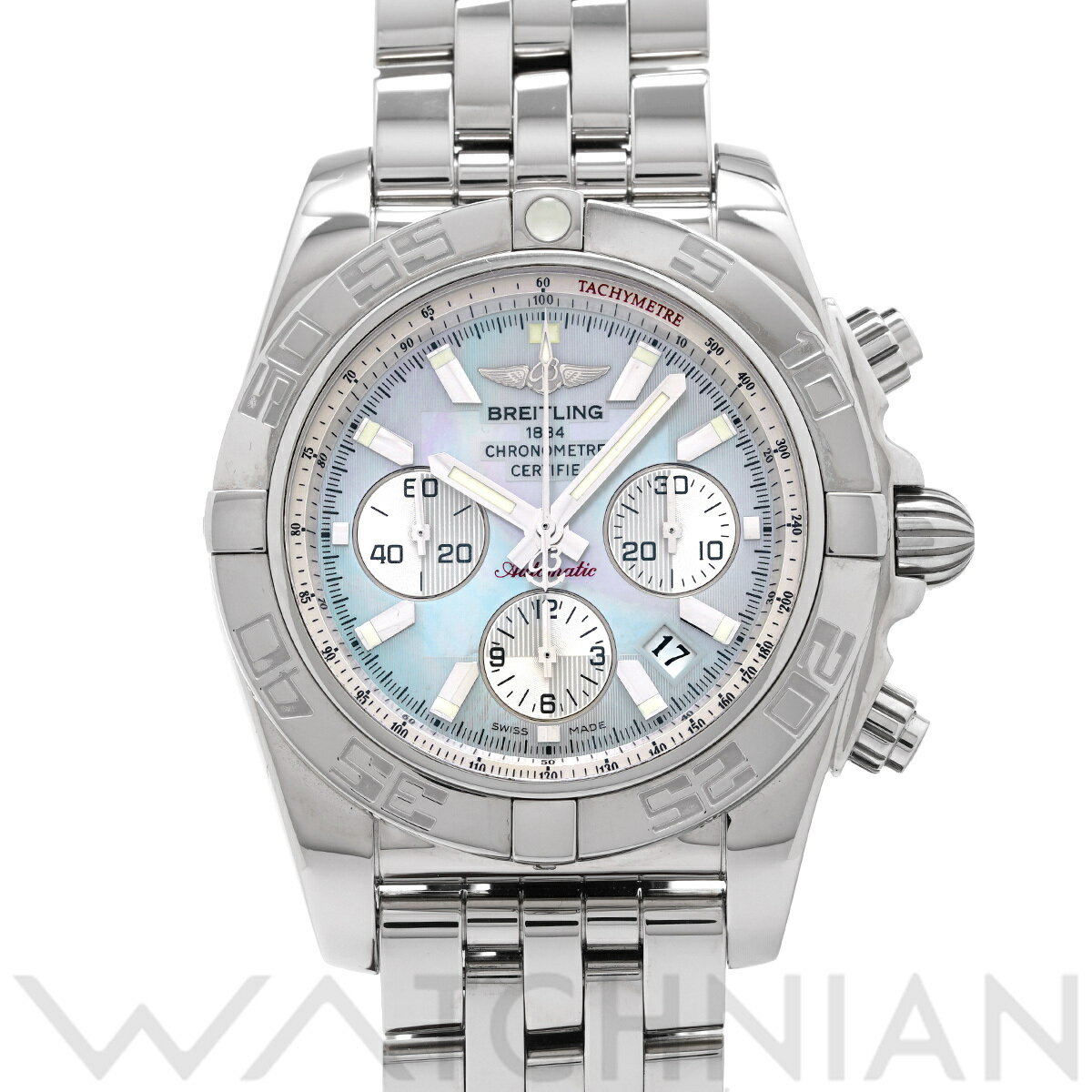 ブライトリング BREITLING クロノマット 44 A011G85PA ホワイトシェル メンズ  ...