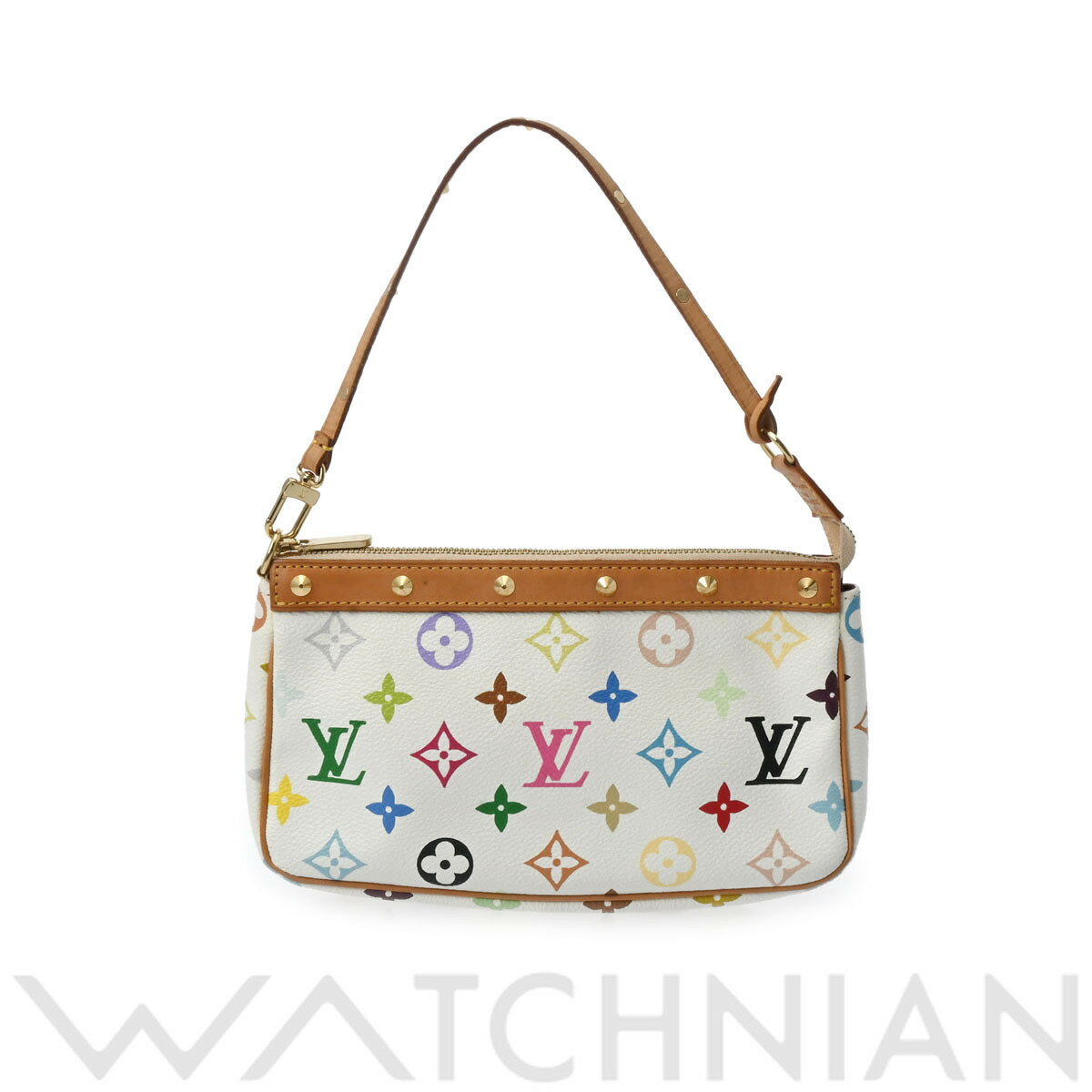 【ローン60回払い無金利】【中古】 ルイ ヴィトン LOUIS VUITTON モノグラム ポシェットアクセソワール ブロン M92649 モノグラムマルチカラー レディース アクセサリーポーチ ルイ ヴィトン