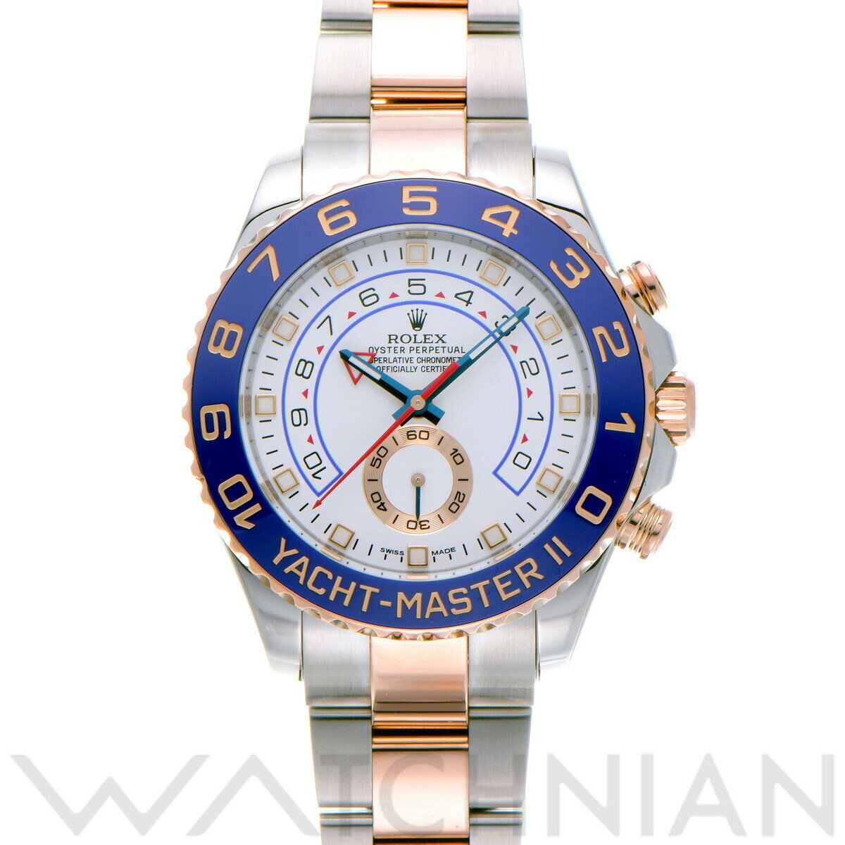 【4種選べるクーポン】【ローン60回払い無金利】【中古】 ロレックス ROLEX ヨットマスターII 116681 ランダムシリアル ホワイト メンズ 腕時計 ロレックス 時計 高級腕時計 ブランド