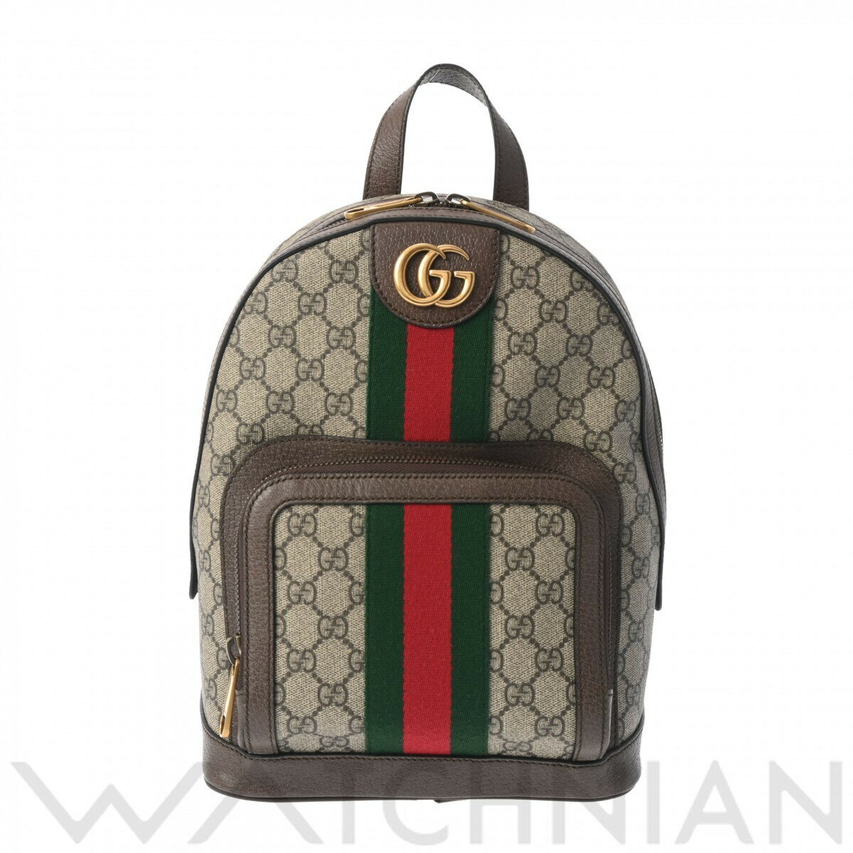 【4種選べるクーポン】【ローン60回払い無金利】【中古】 グッチ GUCCI オフィディア GGスモールバックパック ベージュ/エボニー/ゴールド金具 547965 GGスプリームキャンバス/レザー ユニセックス リュック・デイパック グッチ リュック・デイパック バック ブランド