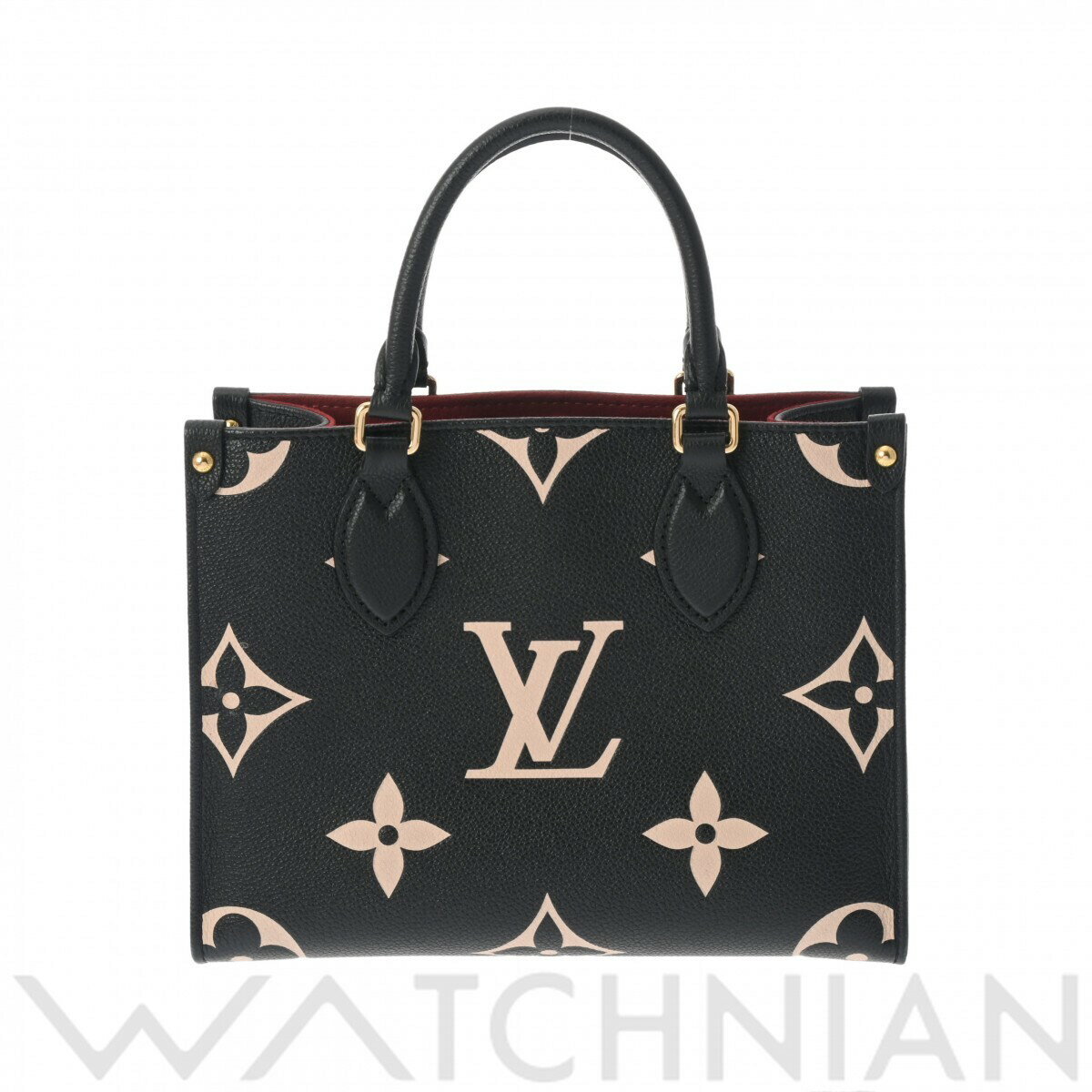 【ローン60回払い無金利】【中古】 ルイ ヴィトン LOUIS VUITTON モノグラムアンプラント オンザゴー PM バイカラー 2WAY ブラック/ベージュ M45659 レザー レディース ハンドバッグ ヴィトンバッグ バック ブランドのサムネイル