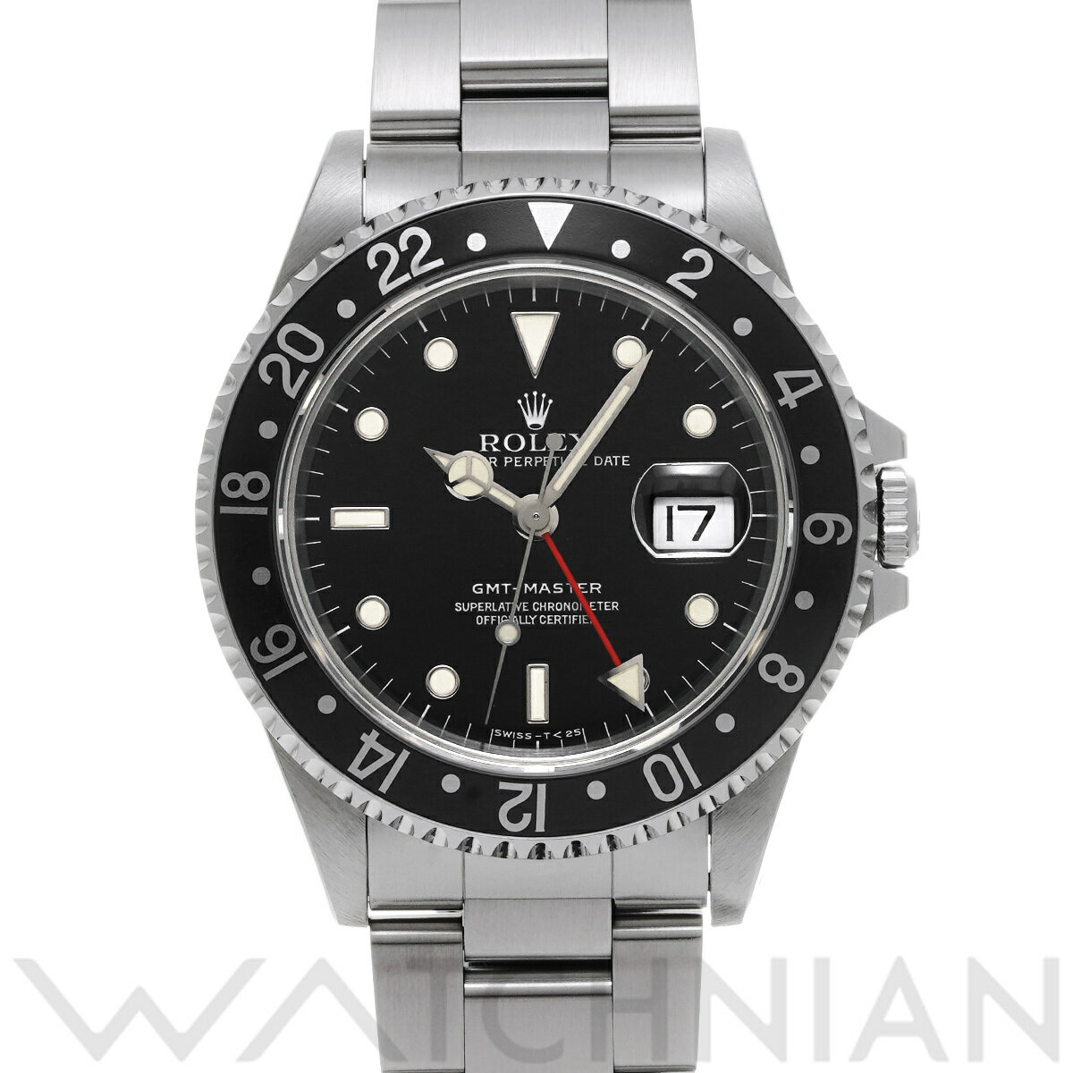 【4種選べるクーポン＆P2倍 5/25】【ローン60回払い無金利】【中古】 ロレックス ROLEX GMTマスター 16700 W番(1996年頃製造) ブラック メンズ 腕時計 ロレックス 時計 高級腕時計 ブランド