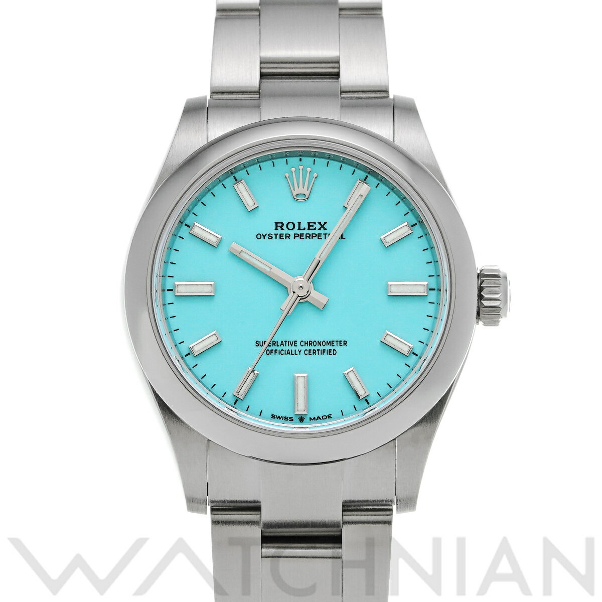 【4種選べるクーポン＆P2倍 5/15】【ローン60回払い無金利】【中古】 ロレックス ROLEX オイスターパーペチュアル 31 277200 ランダムシリアル ターコイズブルー ユニセックス 腕時計 ロレックス 時計 高級腕時計 ブランド