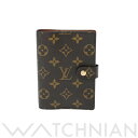 【4種選べるクーポン＆P2倍 5/5,6】【ローン60回払い無金利】【中古】 ルイ ヴィトン LOUIS VUITTON モノグラム アジェンダ PM ブラウン R20005 モノグラムキャンバス ユニセックス 手帳カバー ルイ ヴィトン