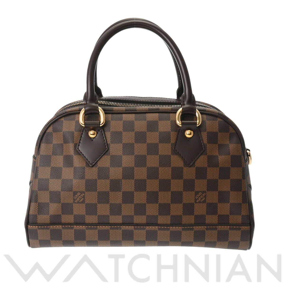 【4種選べるクーポン】【ローン60回払い無金利】【中古】 ルイ ヴィトン LOUIS VUITTON ダミエ ドゥオモ エベヌ N60008 ダミエキャンバス レディース ボストンバッグ ヴィトンバッグ バック ブランド