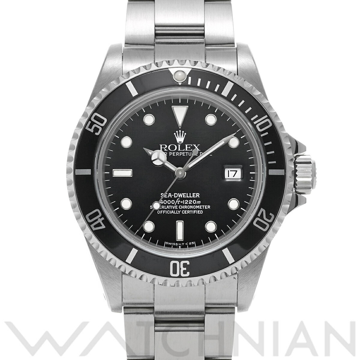 【4種選べるクーポン＆P2倍 5/20】【ローン60回払い無金利】【中古】 ロレックス ROLEX シードゥエラー 16600 W番(1995年頃製造) ブラック メンズ 腕時計 ロレックス 時計 高級腕時計 ブランド