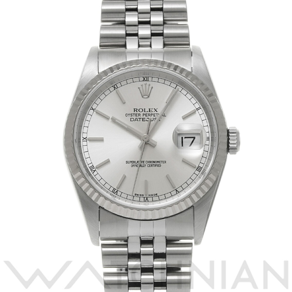 【ローン60回払い無金利】【中古】 ロレックス ROLEX デイトジャスト 16234 K番(2001年頃製造) シルバー メンズ 腕時計 ロレックス 時計 高級腕時計 ブランド