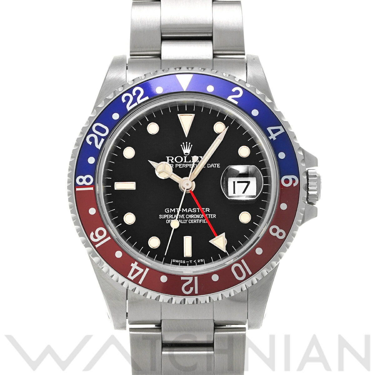 【4種選べるクーポン】【ローン60回払い無金利】【中古】 ロレックス ROLEX GMTマスター 16700 X番(1991年頃製造) ブラック メンズ 腕時計 ロレックス 時計 高級腕時計 ブランド