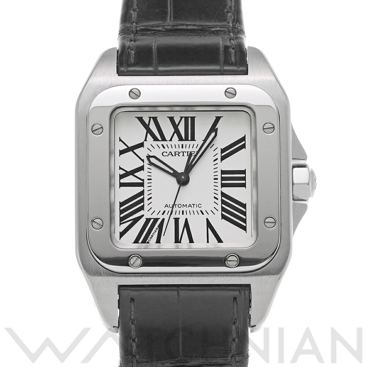 【4種選べるクーポン】【ローン60回払い無金利】【中古】 カルティエ CARTIER サントス 100 MM W20106X8 シルバー ユニセックス 腕時計 カルティエ 時計 高級腕時計 ブランド