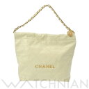 【ローン60回払い無金利】【未使用】 シャネル CHANEL CHANEL22 スモールハンドバッグ イエロー/ゴールド金具 AS3260 シャイニーカーフスキン レディース ハンドバッグ chanel シャネル バッグ バック ブランド