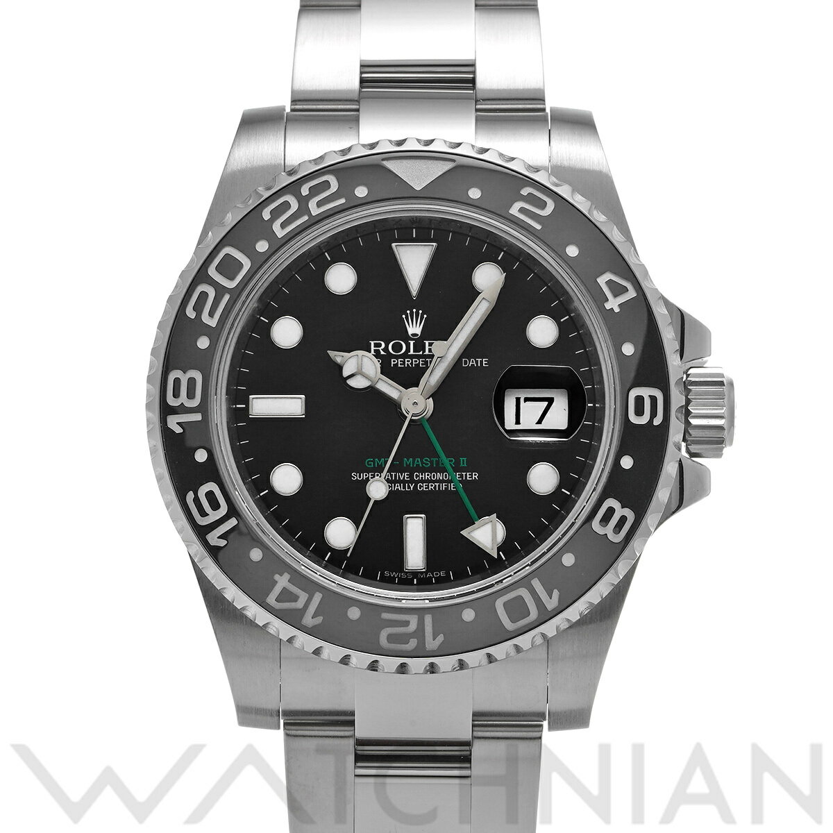 【4種選べるクーポン】【ローン60回払い無金利】【中古】 ロレックス ROLEX GMTマスターII 116710LN Z番(2006年頃製造） ブラック メンズ 腕時計 ロレックス 時計 高級腕時計 ブランド