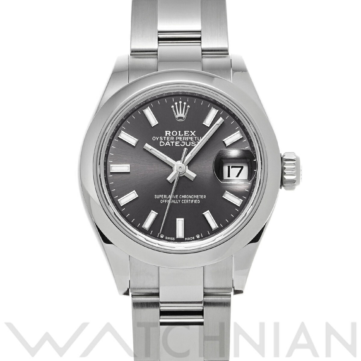 【12/10 最大2万円クーポン&P2倍】ロレックス ROLEX レディ デイトジャスト 28 279160 ランダムシリアル ダークグレー レディース 腕時計 ロレックス 時計 高級腕時計 ブランド 【ローン60回払い無金利】【中古】のサムネイル