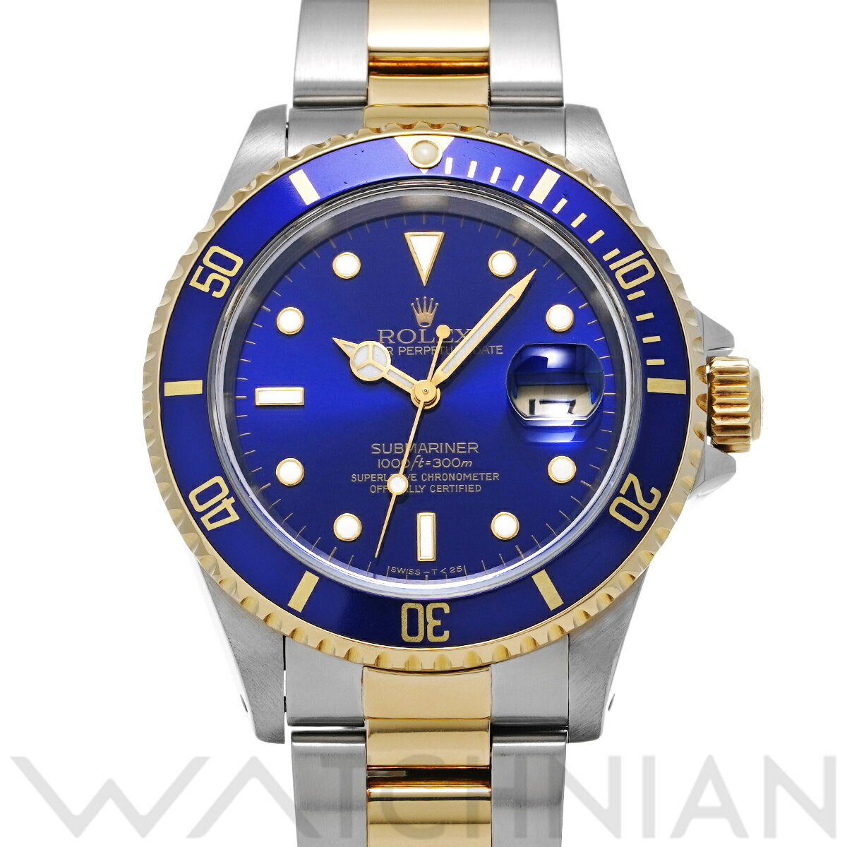 【4種選べるクーポン】【ローン60回払い無金利】【中古】 ロレックス ROLEX サブマリーナ デイト 16613 T番(1996年頃製造) ブルー メンズ 腕時計 ロレックス 時計 高級腕時計 ブランド