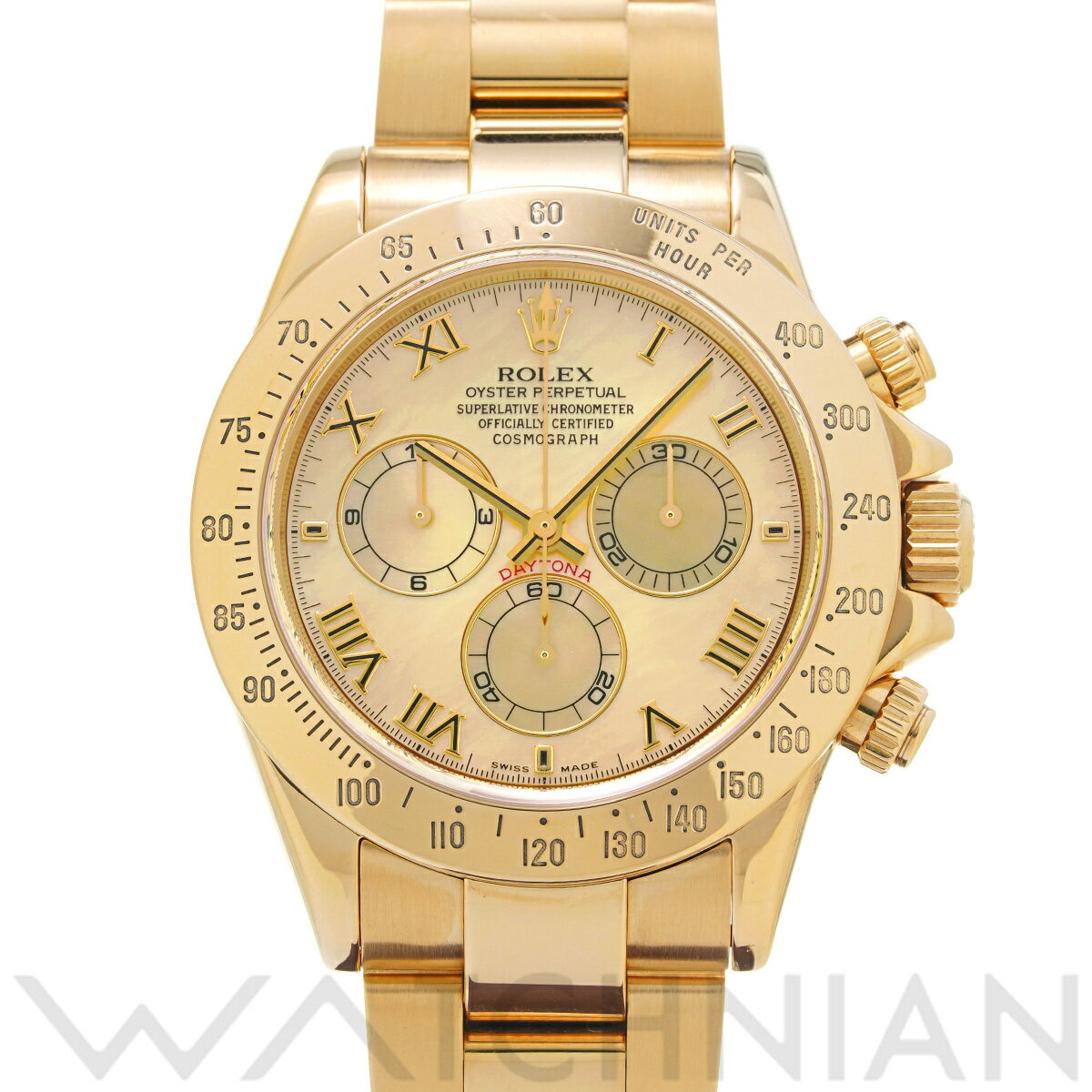 【5種選べるクーポン】【ローン60回払い無金利】【中古】 ロレックス ROLEX コスモグラフ デイトナ 116528NR P番(2000年頃製造) イエローシェル メンズ 腕時計 ロレックス 時計 高級腕時計 ブランド