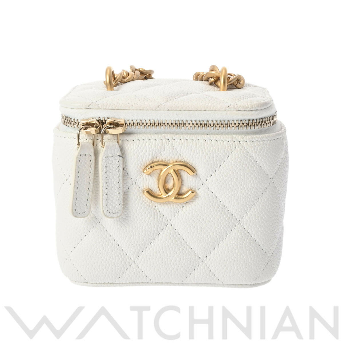 シャネル CHANEL マトラッセ スモール ヴァニティケース ホワイト AP3203 グレインドカーフスキン レディース ショルダーバッグ chanel シャネル バッグ バック ブランド 【ローン60回払い無金利】【中古】のサムネイル