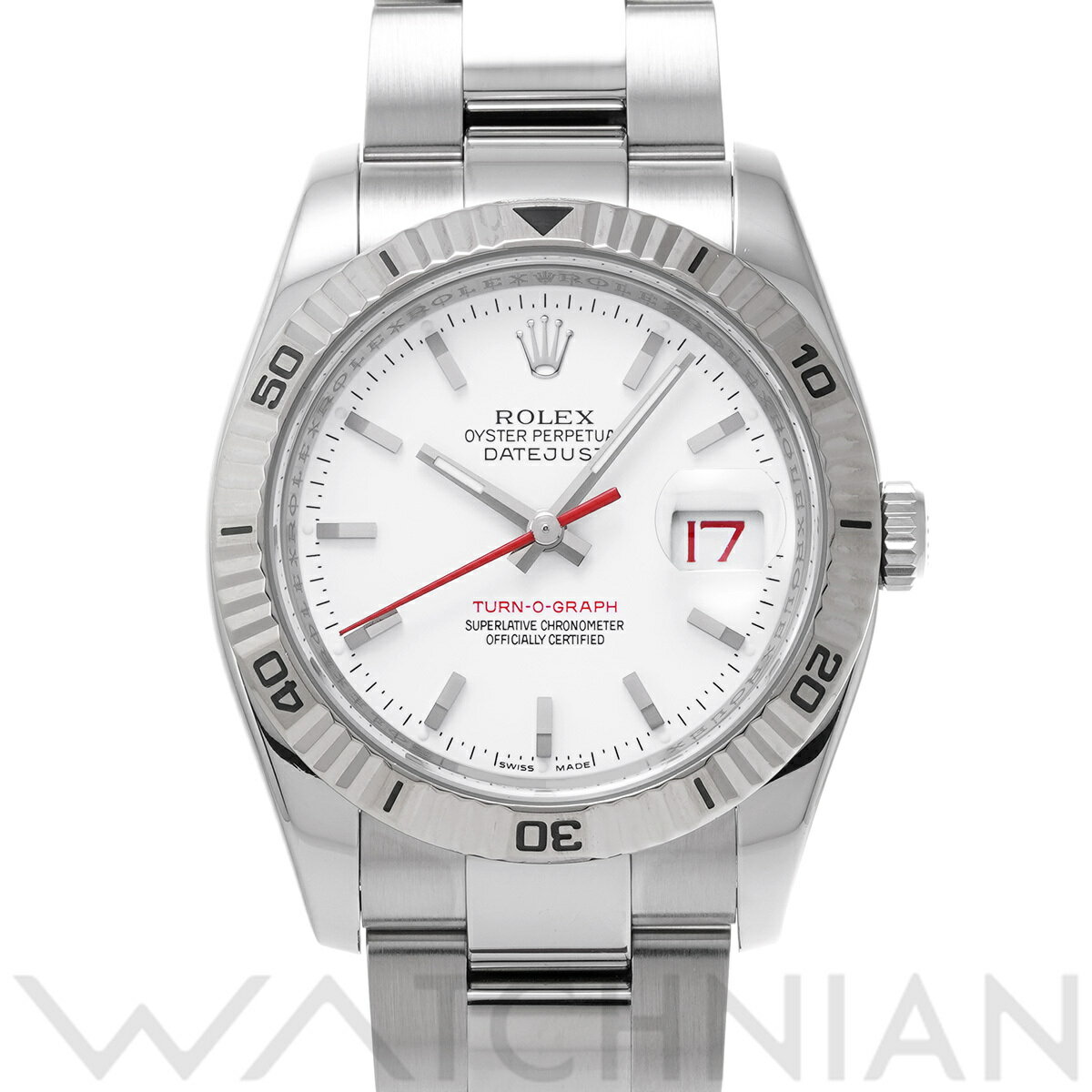 ロレックス ROLEX デイトジャスト ターノグラフ 116264 F番(2004年頃製造) ホワイ ...