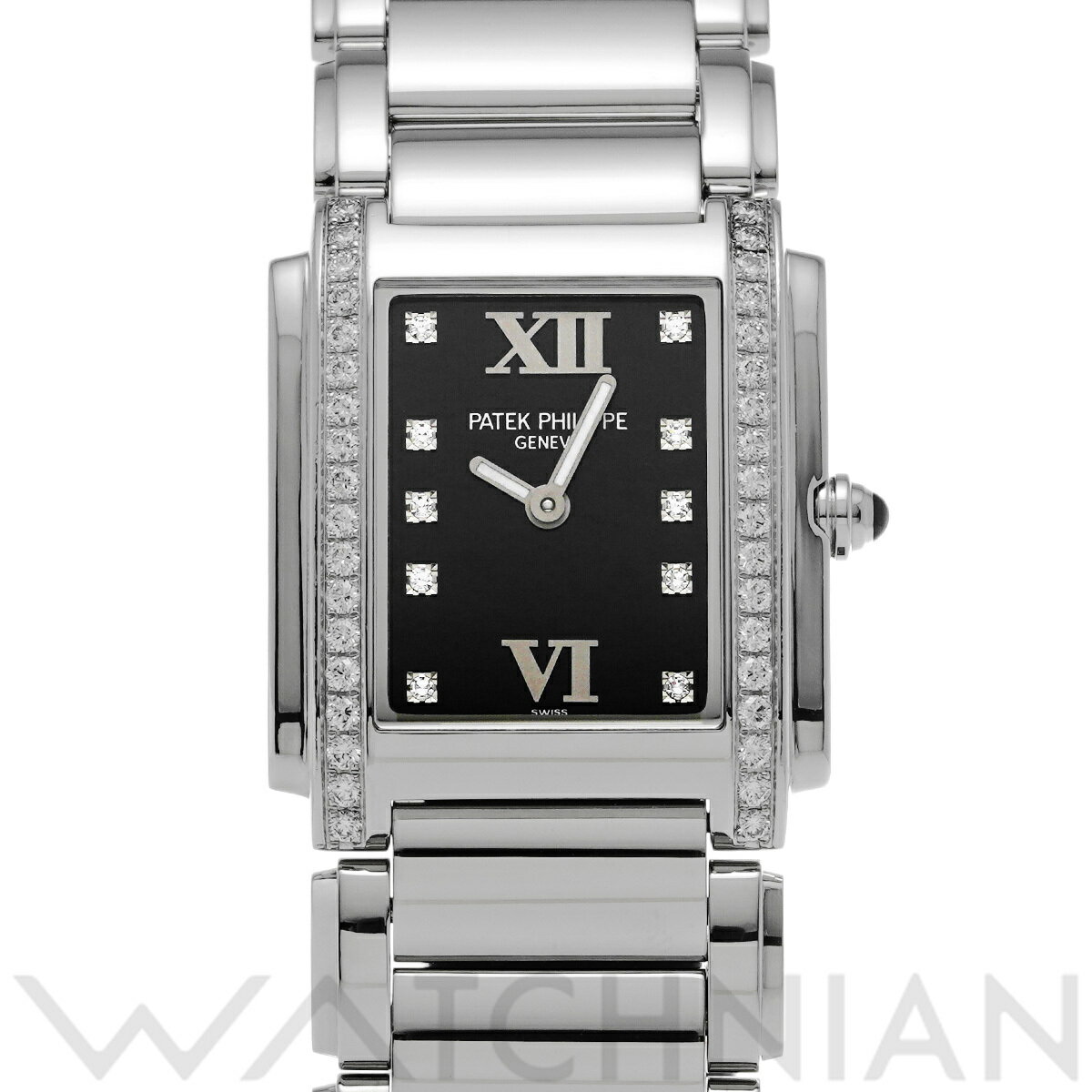 【5種選べるクーポン】【ローン60回払い無金利】【中古】 パテック フィリップ PATEK PHILIPPE トゥエンティ-4 4910/10A-001 ブラック/ダイヤモンド レディース 腕時計 パテック フィリップ 時計 高級腕時計 ブランドのサムネイル