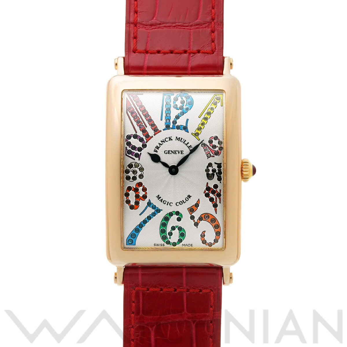 【5種選べるクーポン&P2倍 6/1】【ローン60回払い無金利】【中古】 フランクミュラー FRANCK MULLER ロングアイランド マジックカラー 1002QZ MAGIC COLOR シルバー メンズ 腕時計 フランクミュラー 時計 高級腕時計 ブランド