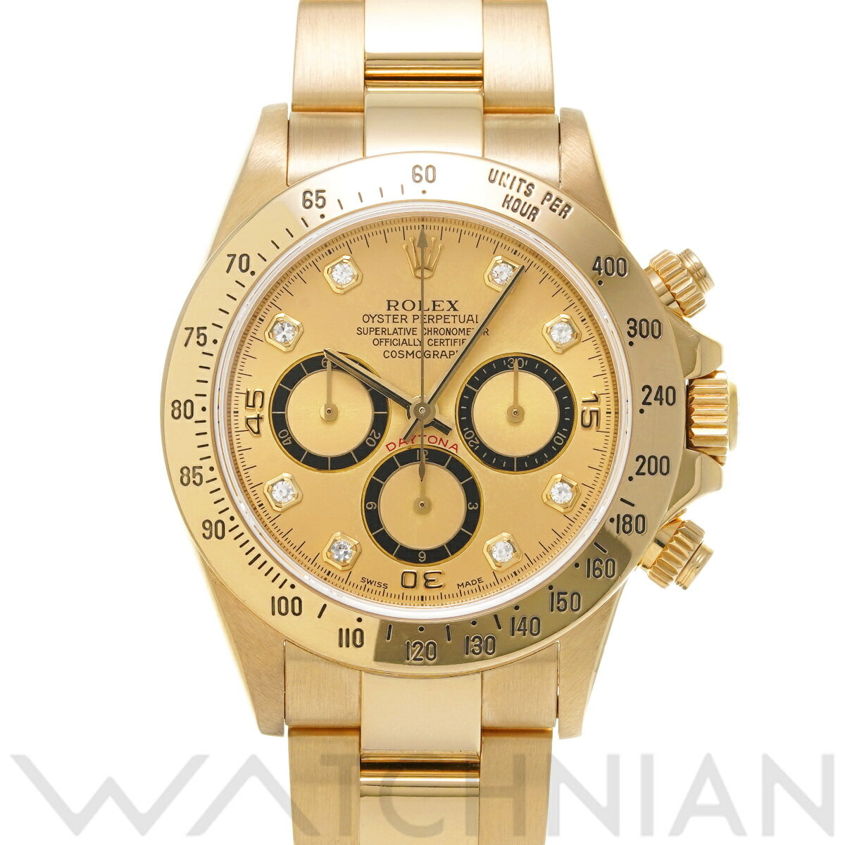 【5種選べるクーポン】【ローン60回払い無金利】【中古】 ロレックス ROLEX コスモグラフ デイトナ 16528G W番(1995年頃製造) シャンパン/ダイヤモンド メンズ 腕時計 ロレックス 時計 高級腕時計 ブランド