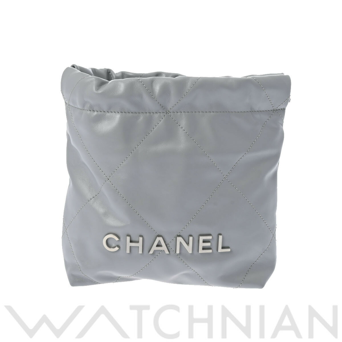 【4種選べるクーポン＆P2倍 5/15】【ローン60回払い無金利】【中古】 シャネル CHANEL ミニ ハンドバッグ CHANEL22 グレー/シルバー金具 AS3980 シャイニーカーフスキン レディース ハンドバッグ chanel シャネル バッグ バック ブランド