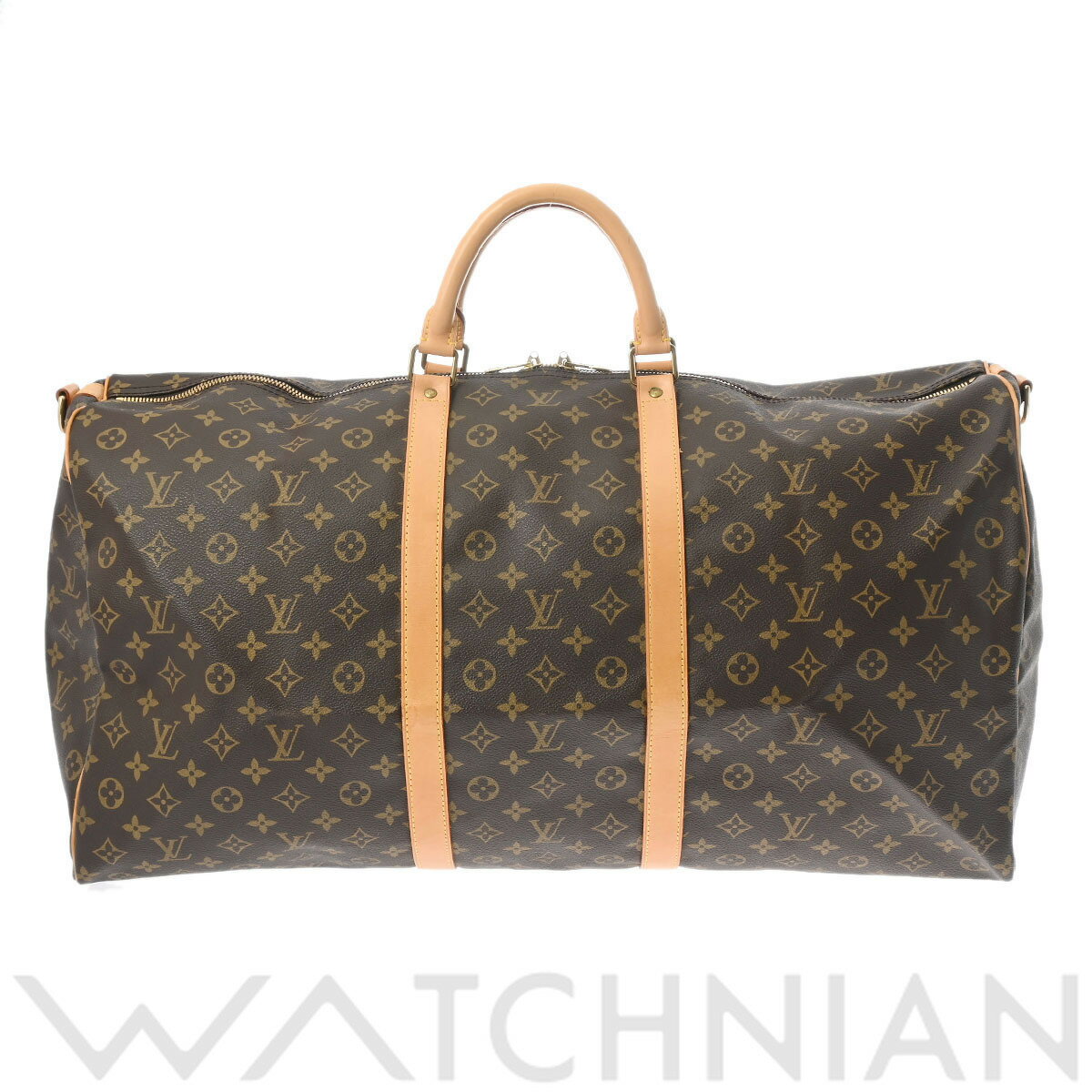 【4種選べるクーポン】【ローン60回払い無金利】【中古】 ルイ ヴィトン LOUIS VUITTON モノグラム キーポル バンドリエール 60 2WAY ブラウン M41412 モノグラムキャンバス ユニセックス ボストンバッグ ヴィトンバッグ バック ブランド