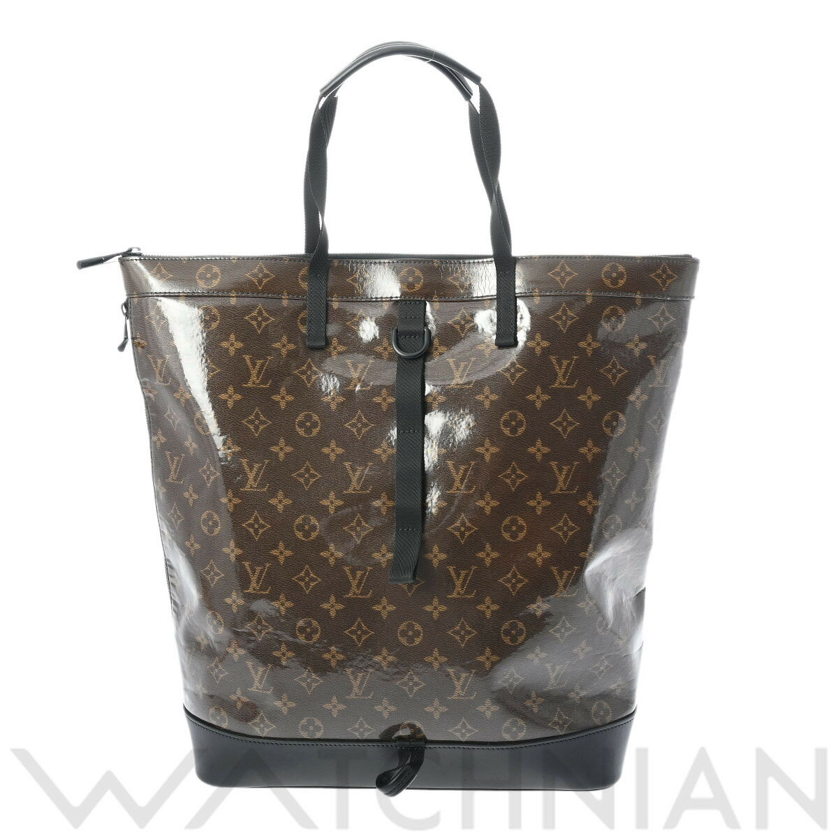 【ローン60回払い無金利】【中古】 ルイ ヴィトン LOUIS VUITTON ジップドトート ブラウン/黒 M43890 モノグラム グレーズキャンバス レディース トートバッグ ヴィトンバッグ バック ブランド