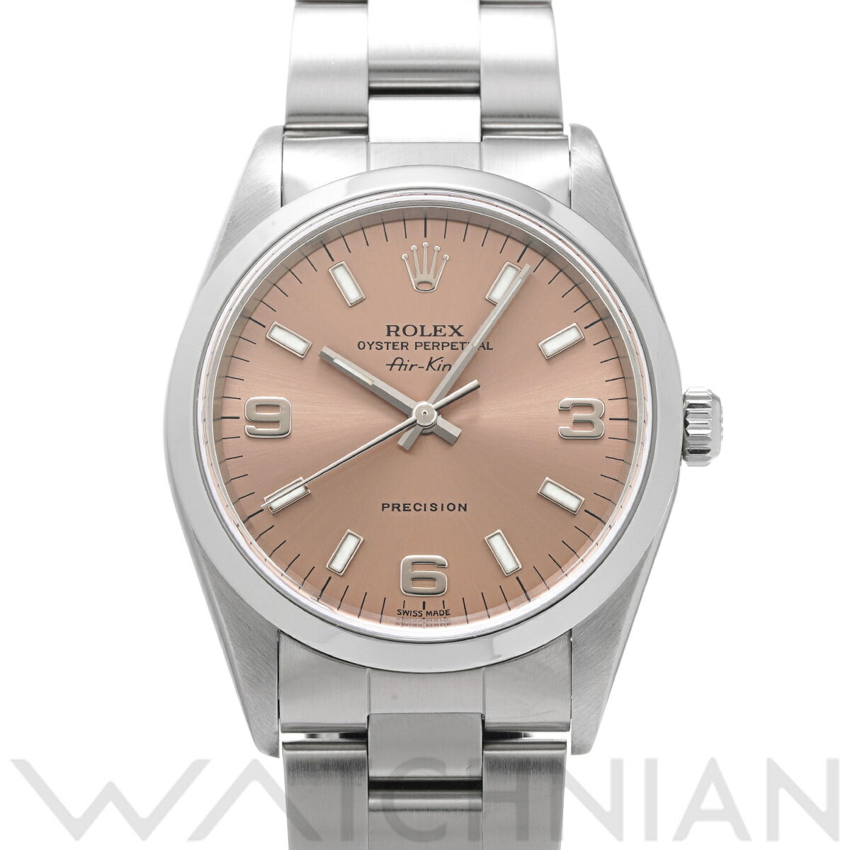 【4種選べるクーポン】【ローン60回払い無金利】【中古】 ロレックス ROLEX エアキング 14000 A番(1998年頃製造) ピンク メンズ 腕時計 ロレックス 時計 高級腕時計 ブランド