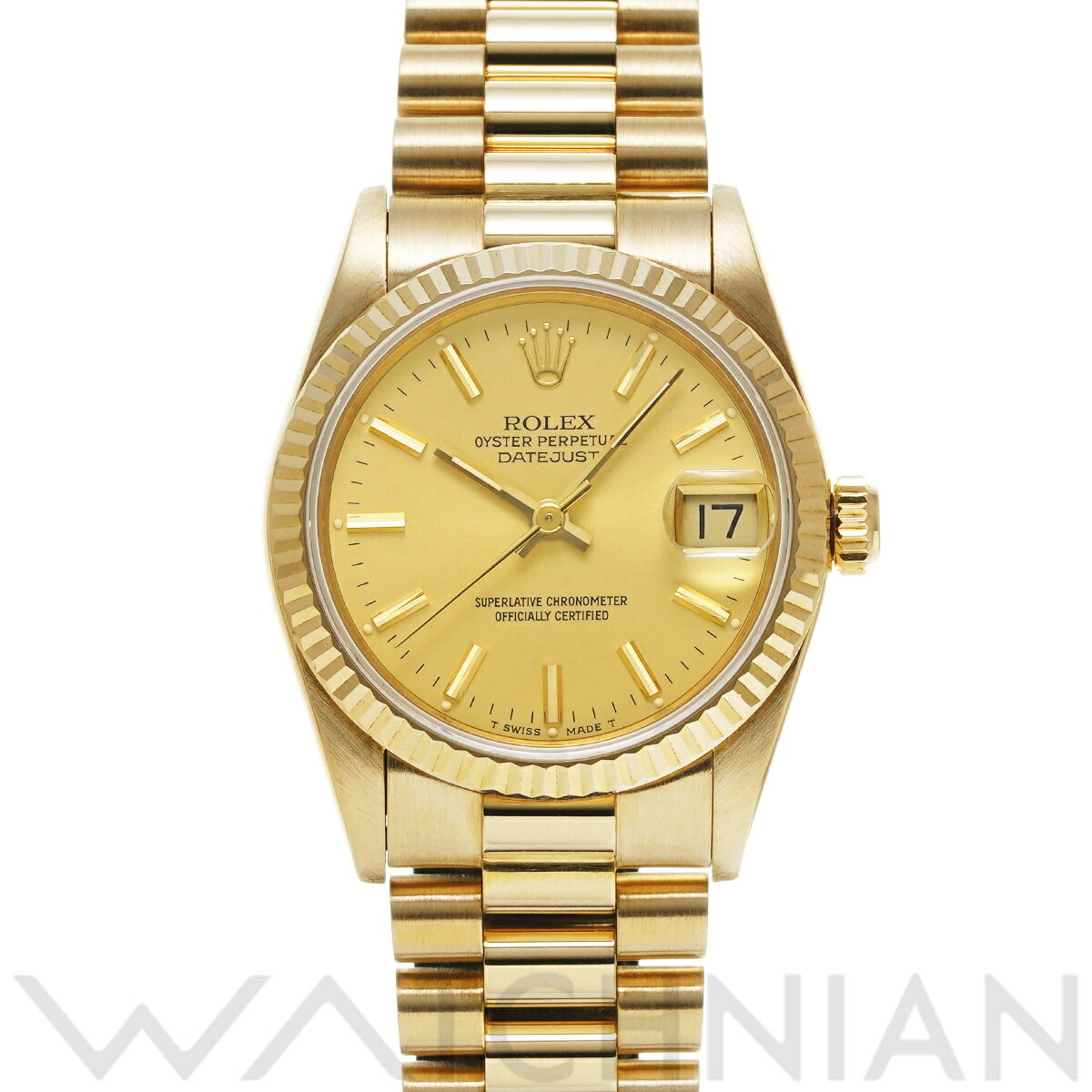 【4種選べるクーポン】【ローン60回払い無金利】【中古】 ロレックス ROLEX デイトジャスト 68278G L番(1989年頃製造) シャンパン/ダイヤモンド ユニセックス 腕時計 ロレックス 時計 高級腕時計 ブランド