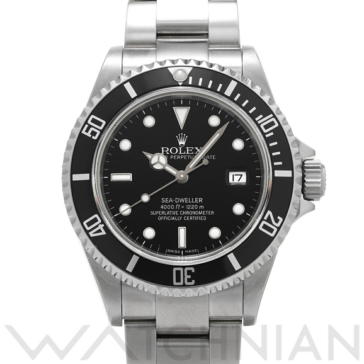 【4種選べるクーポン＆P2倍 5/20】【ローン60回払い無金利】【中古】 ロレックス ROLEX シードゥエラー 16600 Z番(2006年頃製造) ブラック メンズ 腕時計 ロレックス 時計 高級腕時計 ブランド