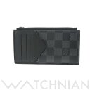 【4種選べるクーポン＆P2倍 5/5,6】【ローン60回払い無金利】【中古】 ルイ ヴィトン LOUIS VUITTON ダミエグラフィット コインカードホルダー ブラック/グレー N64038 レザー メンズ カードケース ルイ ヴィトン