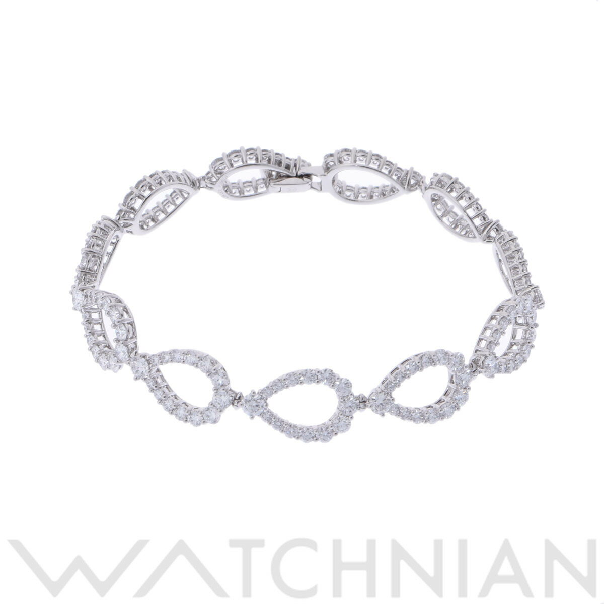 【4種選べるクーポン＆P2倍 5/20】【ローン60回払い無金利】【中古】 ハリー ウィンストン HARRY WINSTON ループ ブレスレット Pt950プラチナ ダイヤモンド レディース ブレスレット ハリー ウィンストン