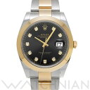 【4種選べるクーポン＆P2倍 5/5,6】【ローン60回払い無金利】【中古】 ロレックス ROLEX デイトジャスト 41 126303G ランダムシリアル ブライトブラック/ダイヤモンド メンズ 腕時計 ロレックス 時計 高級腕時計 ブランド