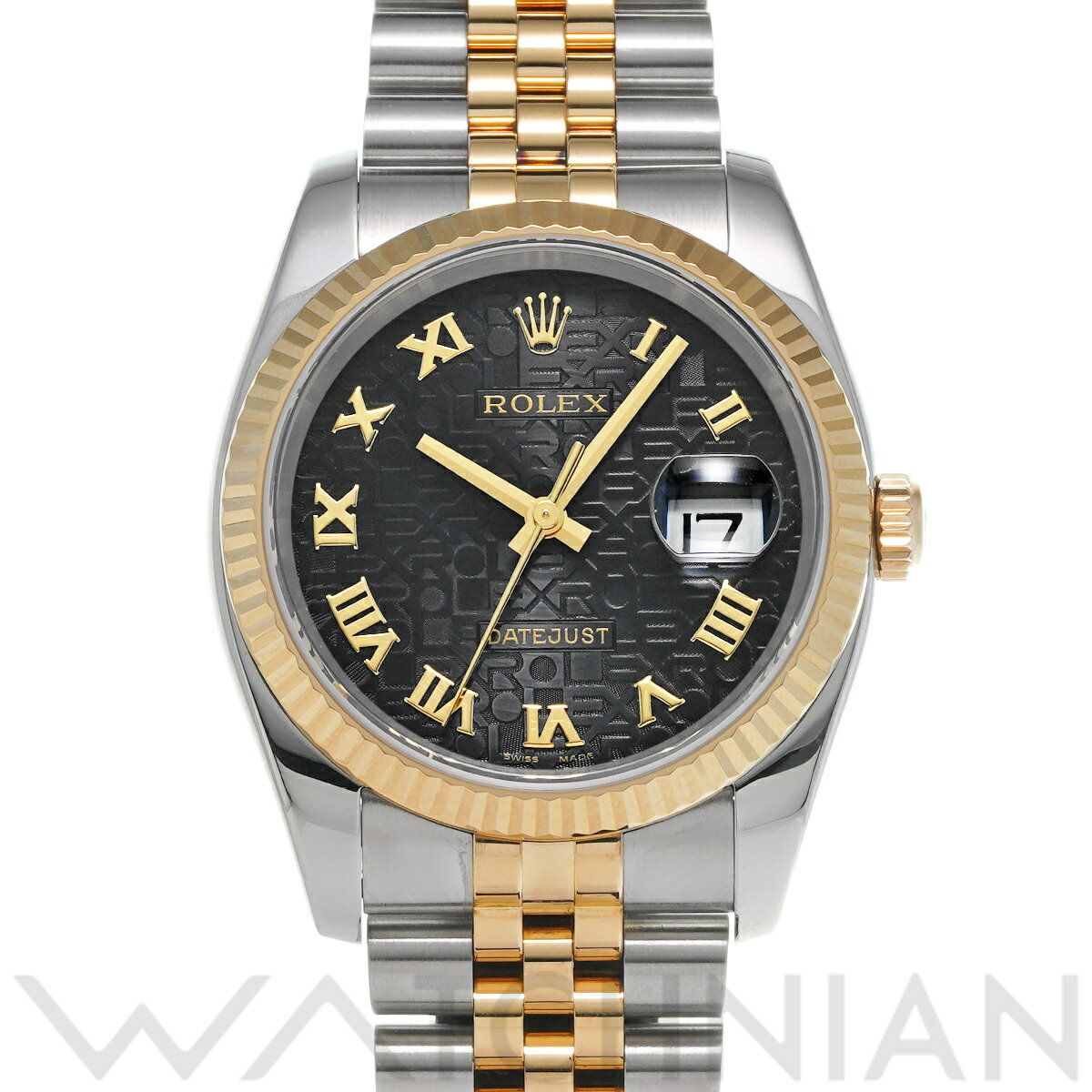 【4種選べるクーポン】【ローン60回払い無金利】【中古】 ロレックス ROLEX デイトジャスト 116233 F番(2003年頃製造) ブラックコンピュータ メンズ 腕時計 ロレックス 時計 高級腕時計 ブランド