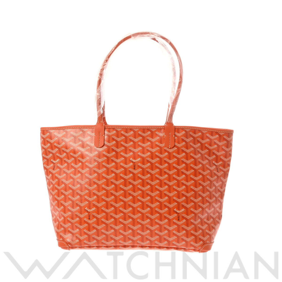 トートバッグ 【4種選べるクーポン】【ローン60回払い無金利】【未使用】 ゴヤール GOYARD アルトワ PM ヘリンボーン オレンジ/シルバー金具 SIS120231 PVC/カーフ ユニセックス トートバッグ ゴヤール トートバッグ バック ブランド