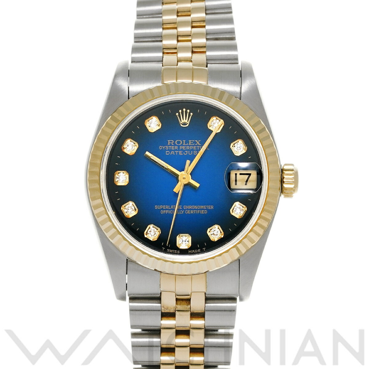 【4種選べるクーポン】【ローン60回払い無金利】【中古】 ロレックス ROLEX デイトジャスト 68273G S番(1993年頃製造) ブルー・グラデーション/ダイヤモンド ユニセックス 腕時計 ロレックス 時計 高級腕時計 ブランド