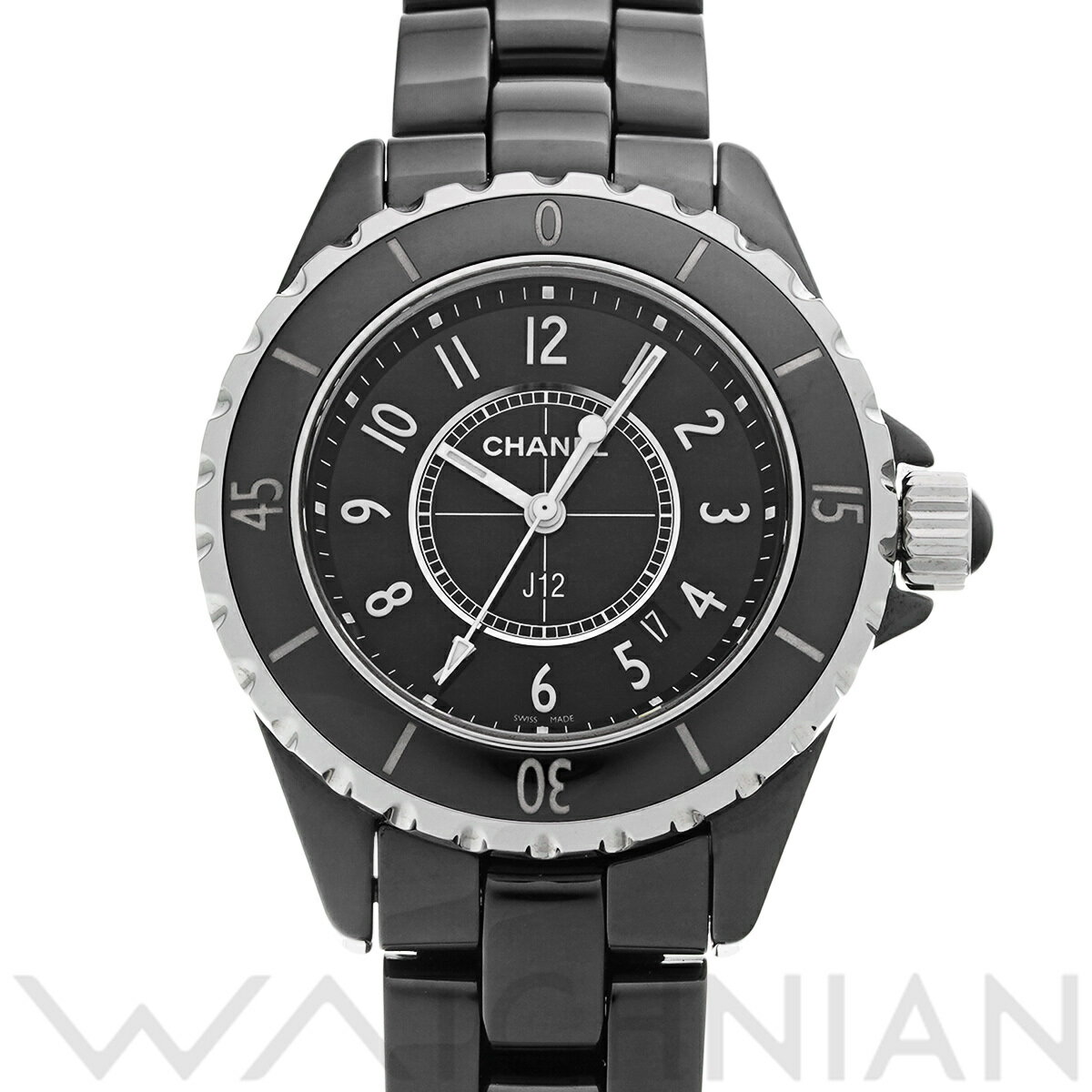 【ローン60回払い無金利】【中古】 シャネル CHANEL J12 33MM H0682 ブラック  ...